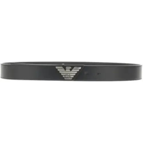 Plate Belt Leather , male, Sizes: 95 CM, 110 CM, 100 CM, 115 CM, 105 CM - Emporio Armani - Modalova