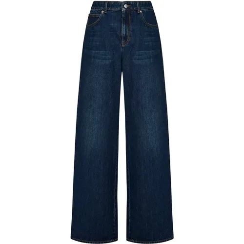 Wide-Leg Jeans Elevate Wardrobe , female, Sizes: W28, W26 - alexander mcqueen - Modalova