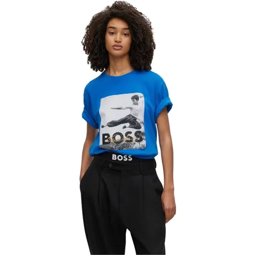 T-Shirts , Damen, Größe: M - Hugo Boss - Modalova