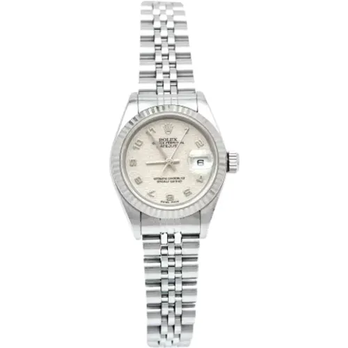 Pre-owned Stainless Steel watches , female, Sizes: ONE SIZE - Rolex Vintage - Modalova