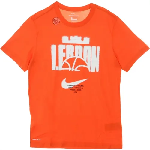 Lebron Dry Tee Ball Team T-Shirt , male, Sizes: XL, M - Nike - Modalova