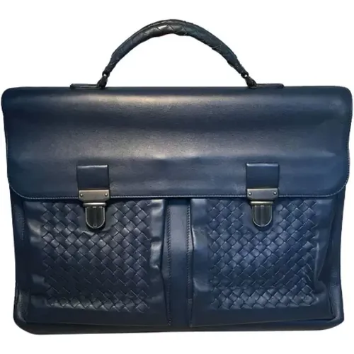 Pre-owned Leather briefcases , female, Sizes: ONE SIZE - Bottega Veneta Vintage - Modalova