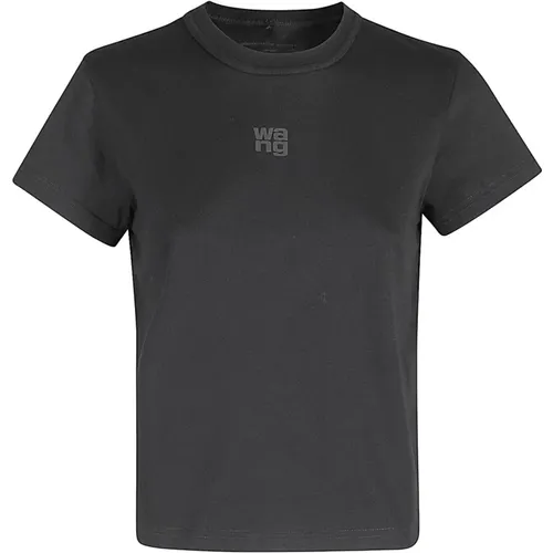 Essenzielles Schrumpf-T-Shirt , Damen, Größe: XS - T by Alexander Wang - Modalova