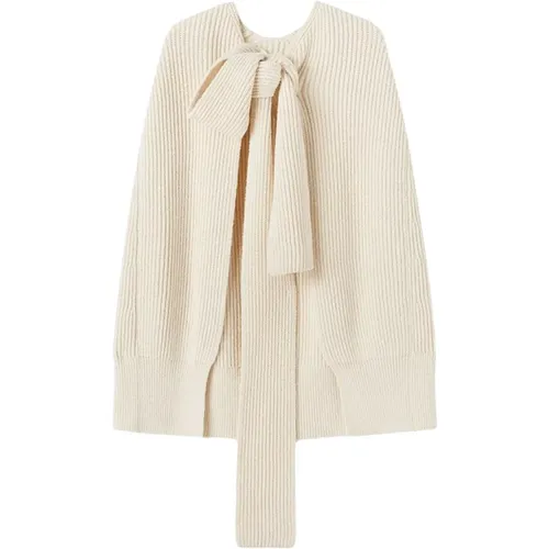 Cream White Knitted Sleeveless Jacket , female, Sizes: XS - Jil Sander - Modalova