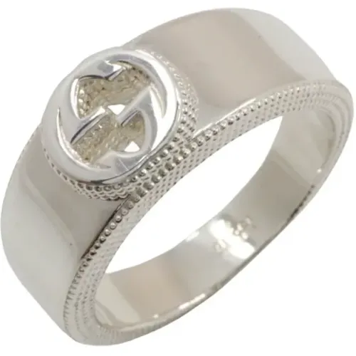 Pre-owned Silver rings , female, Sizes: ONE SIZE - Gucci Vintage - Modalova