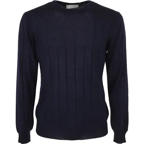Merino Ribbed Sweater , male, Sizes: 2XL - Filippo De Laurentiis - Modalova