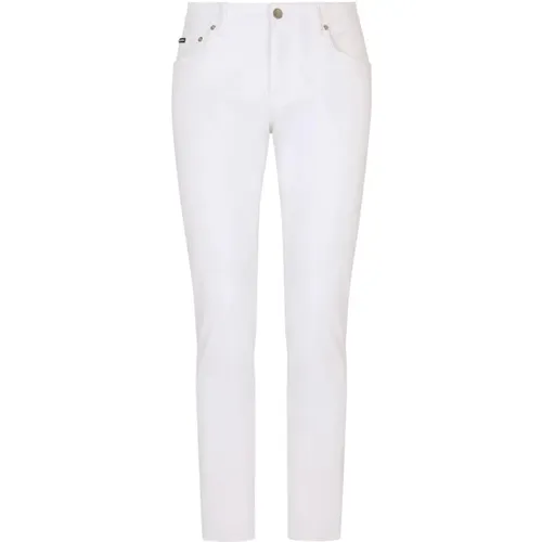Weiße Jeans , Herren, Größe: M - Dolce & Gabbana - Modalova