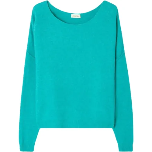 Turquoise Sweater , female, Sizes: M - American vintage - Modalova