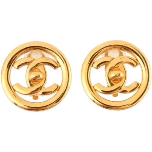 Pre-owned Fabric earrings , female, Sizes: ONE SIZE - Chanel Vintage - Modalova