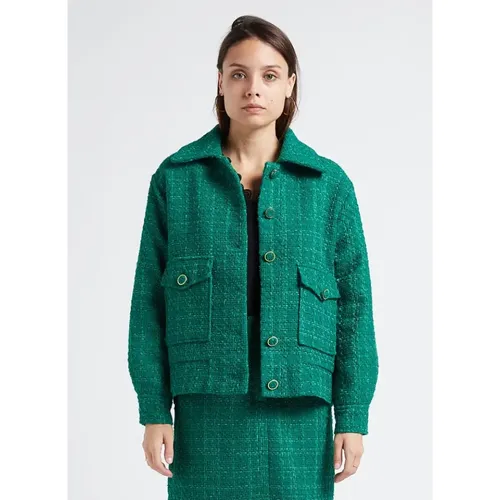 Tweed Jacket for Women , female, Sizes: M, L, S - Suncoo - Modalova