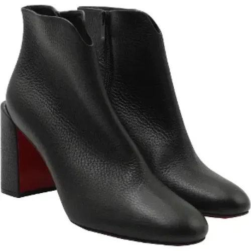 Pre-owned Leather boots , female, Sizes: 6 1/2 UK - Christian Louboutin Pre-owned - Modalova