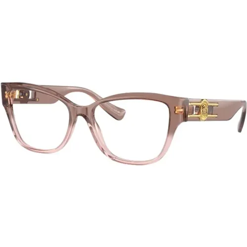 Rosa Optische Brille für den täglichen Gebrauch,Schwarze Optische Brille Klassischer Stil,Designer Brille - Versace - Modalova