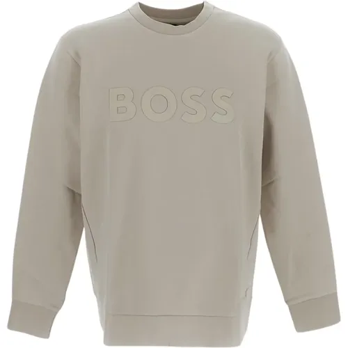 Logo Sweatshirt aus Baumwolle , Herren, Größe: L - Hugo Boss - Modalova