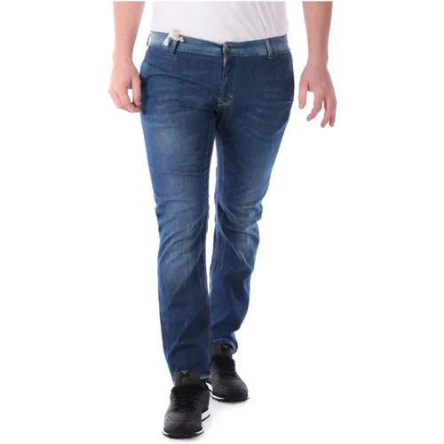 Slim-fit Denim Jeans , Herren, Größe: W31 - Daniele Alessandrini - Modalova