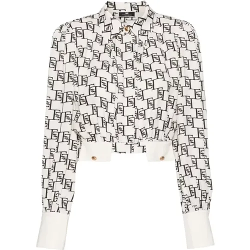 Stylish Shirts , female, Sizes: L, M - Elisabetta Franchi - Modalova