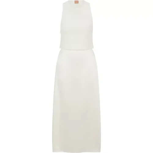 Flaurelia Dress - Slim Fit Sleeveless Dress , female, Sizes: XL, L - Hugo Boss - Modalova
