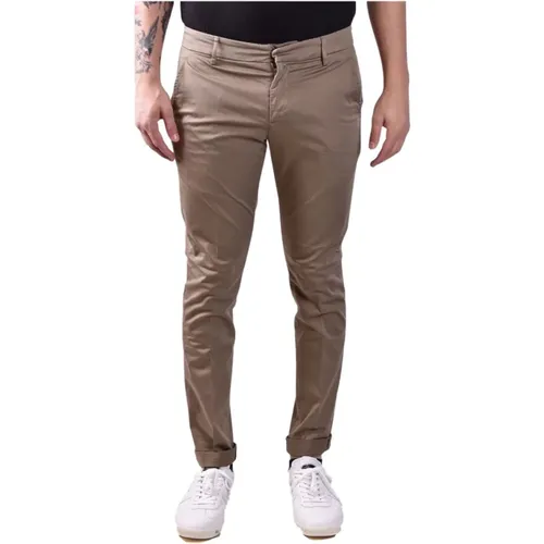 Slim-Fit Stylish Trousers , male, Sizes: W33, W36, W34 - Dondup - Modalova