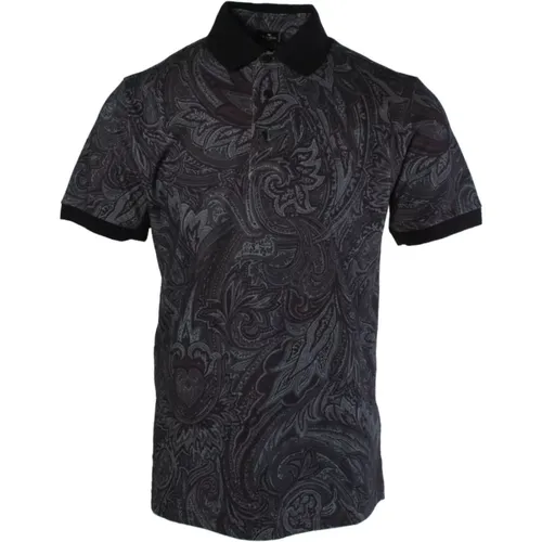 Blaues Polo-Shirt für Männer Etro - ETRO - Modalova