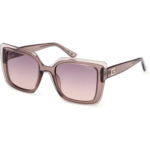 Stylische Sonnenbrille mit trendigen Rahmen , Damen, Größe: 52 MM - Guess - Modalova