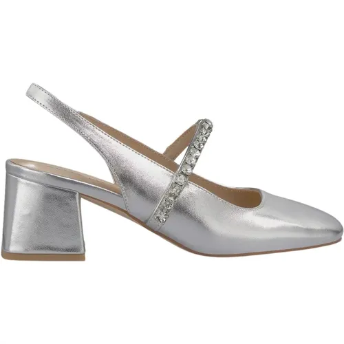 Rhinestone Strap Heeled Shoe , female, Sizes: 7 UK - Alma en Pena - Modalova