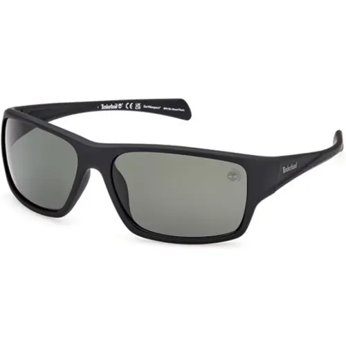 Matte Green Polarized Sunglasses , unisex, Sizes: 61 MM - Timberland - Modalova
