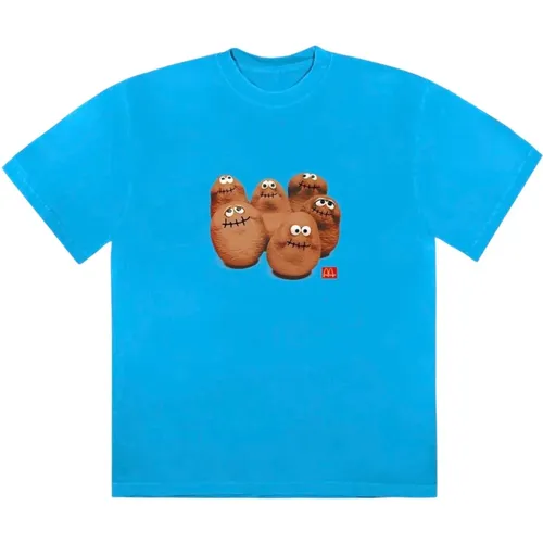 Limitierte Auflage Squad II Blaues T-Shirt , Herren, Größe: M - Travis Scott - Modalova