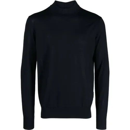 Blaue Pullover für Männer , Herren, Größe: L - Giorgio Armani - Modalova