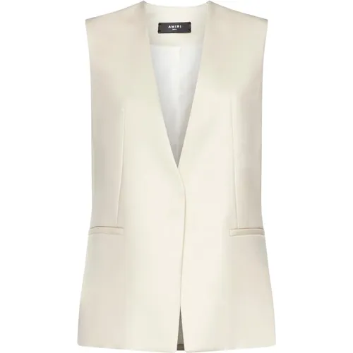 Layered V-neck Waistcoat Jacket , female, Sizes: S - Amiri - Modalova