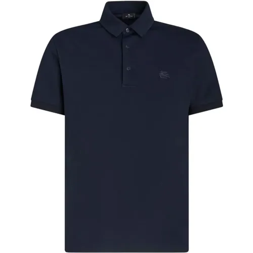 Blaues Pegaso-Motiv Poloshirt , Herren, Größe: 2XL - ETRO - Modalova
