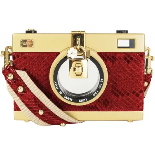 Python Crossbody Bag , female, Sizes: ONE SIZE - Dolce & Gabbana - Modalova