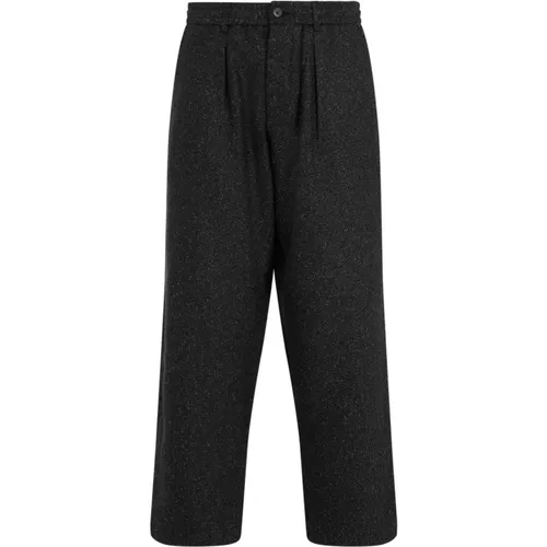 Schwarze Gekürzte Hose Aw24 , Herren, Größe: W28 - Universal Works - Modalova