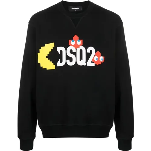 Stylish Men`s Sweatshirt Upgrade , male, Sizes: M - Dsquared2 - Modalova