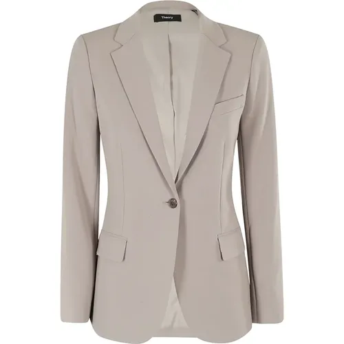 Klassischer Schwarzer Blazer , Damen, Größe: XS - Theory - Modalova