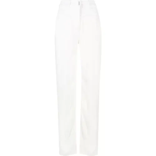 Weiße Oversize Denim Jeans mit Satin-Effekt - Givenchy - Modalova