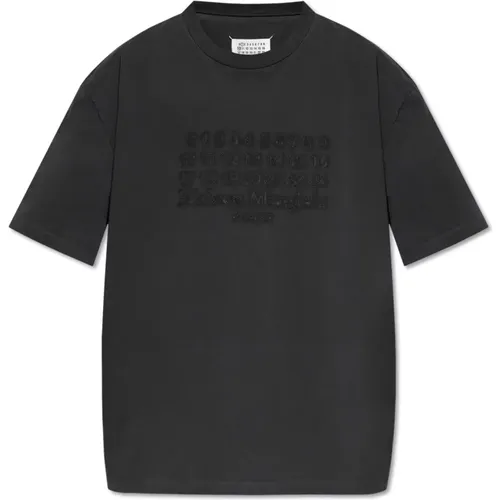 T-Shirt mit Logo , Herren, Größe: M - Maison Margiela - Modalova