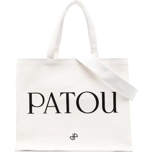 Logo Print Tote Bag , female, Sizes: ONE SIZE - Patou - Modalova