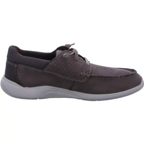 Gorwin Moc Braune Schuhe , Herren, Größe: 43 1/2 EU - Clarks - Modalova