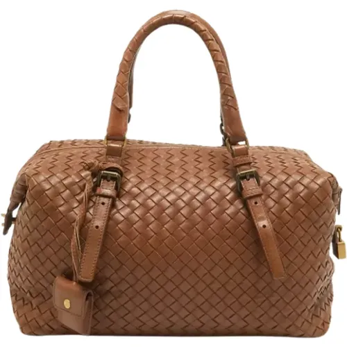 Pre-owned Leather travel-bags , female, Sizes: ONE SIZE - Bottega Veneta Vintage - Modalova
