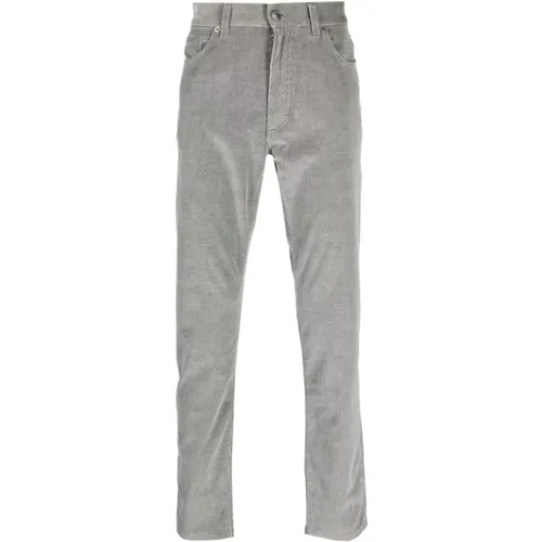 Corduroy Cotton/Cashmere Trousers , male, Sizes: W38 - Ermenegildo Zegna - Modalova