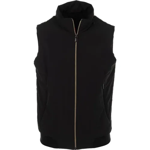 Schwarze Stilvolle Gilet Jacke für Männer - RRD - Modalova