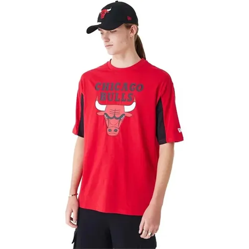 NBA Mesh Panel T-shirt , Herren, Größe: M - new era - Modalova