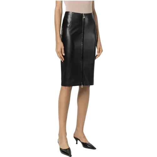 Leather Skirt , female, Sizes: M - PATRIZIA PEPE - Modalova