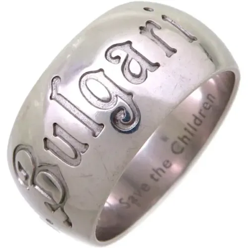 Pre-owned Silver rings , male, Sizes: ONE SIZE - Bvlgari Vintage - Modalova