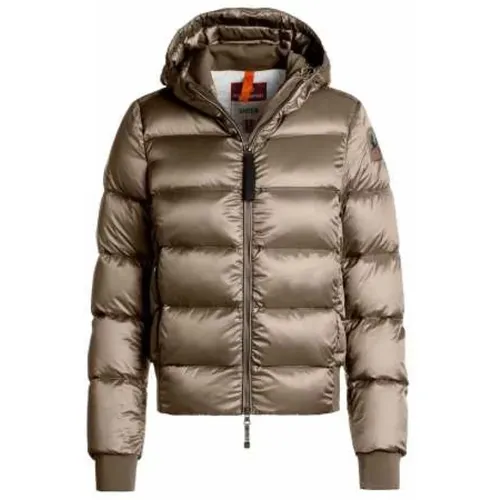 Kurze Kapuzen-Daunenjacke Mariah Atmosphäre , Damen, Größe: XS - Parajumpers - Modalova