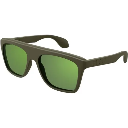 Grüne Eckige Sonnenbrille Gg1570S 005 - Gucci - Modalova