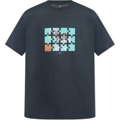 T-Shirt mit Druck , Herren, Größe: S - PS By Paul Smith - Modalova