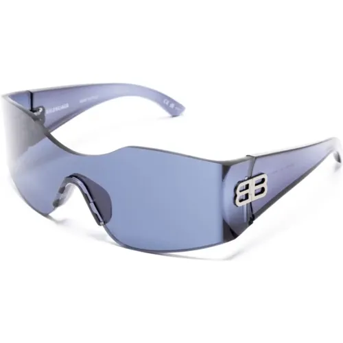 Blaue Sonnenbrille mit Zubehör , unisex, Größe: ONE Size - Balenciaga - Modalova
