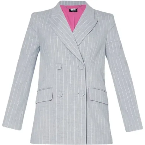 Double-Breasted Pinstripe Jacket , female, Sizes: S, 2XS - Liu Jo - Modalova