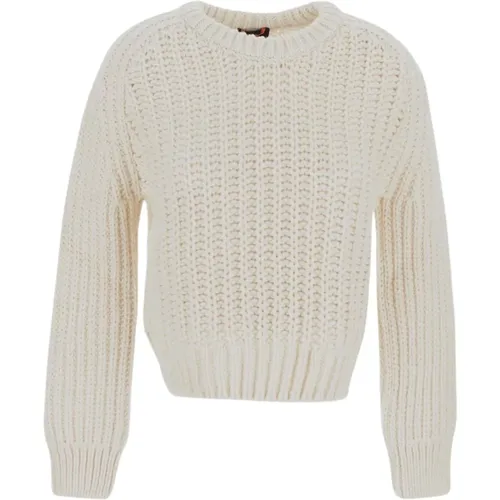 Weißer Crewneck Sweater mit langen Ärmeln , Damen, Größe: M - Parajumpers - Modalova