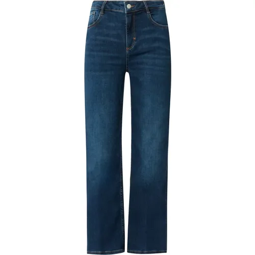 Flared Leg Ankle Jeans , Damen, Größe: M - comma - Modalova